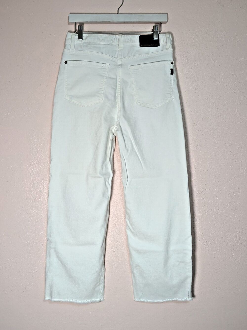 Modern American Savannah Women's High Waist Wide Leg Jeans White Size 29 - Picture 7 of 15